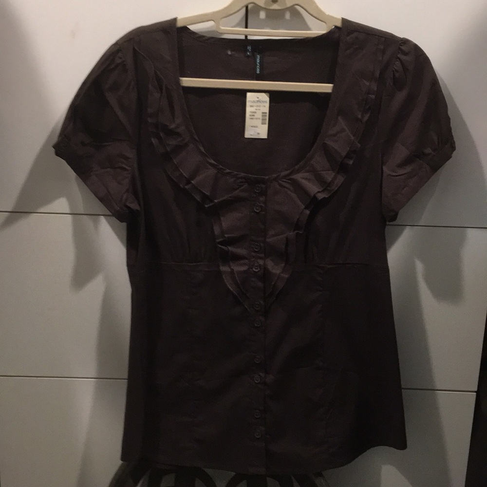 Maurice Dark brown blouse